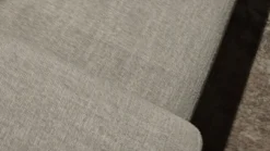 Sofa Crossline Stoff Porto 101 Creme Weiß mit 3 Kissen