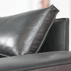 Sofa Cube Lounge Leder Space Schwarz