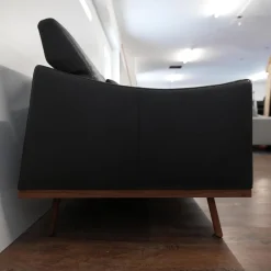 Sofa Deep Space Leder Jumbo 5662 22 Dunkelbraun Nussbaum