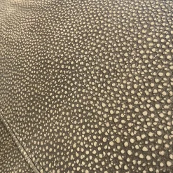 Sofa Dolcevita Leder 4 Piumone Vintage Grigio Graubeige Gestell Metall Verchromt Schwarz