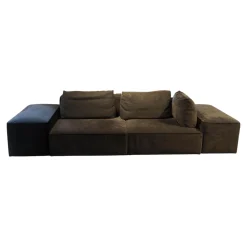 Sofa Domino Inklusive Rollelement Hauptstoff Maple 192 Grau Fuß Kunststoff