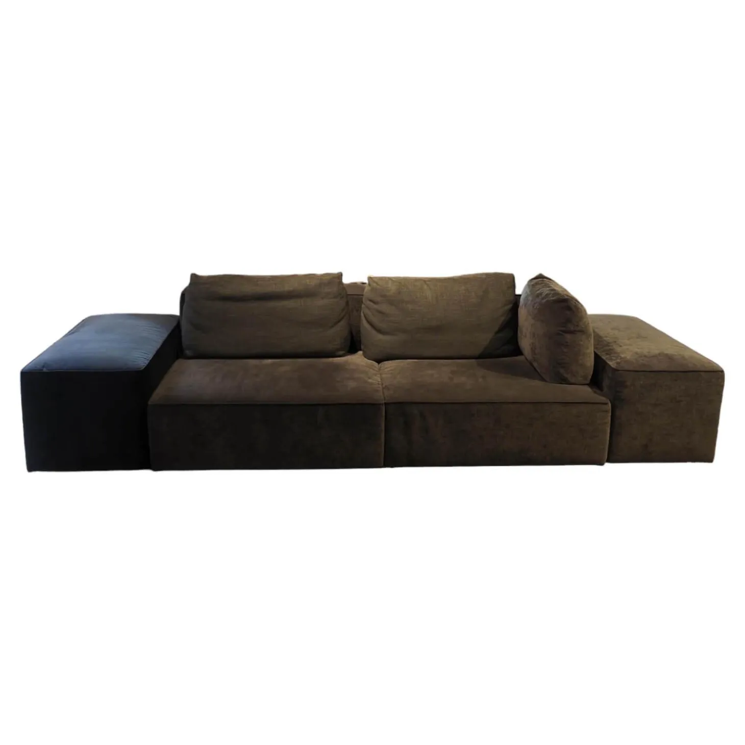 Sofa Domino Inklusive Rollelement Hauptstoff Maple 192 Grau Fuß Kunststoff