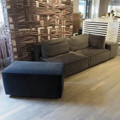Sofa Domino Inklusive Rollelement Hauptstoff Maple 192 Grau Fuß Kunststoff