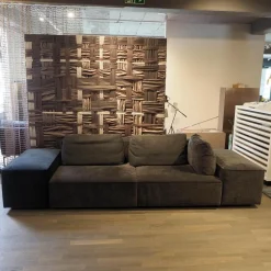 Sofa Domino Inklusive Rollelement Hauptstoff Maple 192 Grau Fuß Kunststoff
