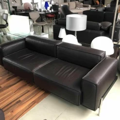 Sofa DS 0022/323 Leder Touch Espresso Gestell Metall