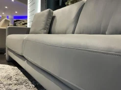 Sofa Ego Leder 38 101 Hell Steingrau Grau