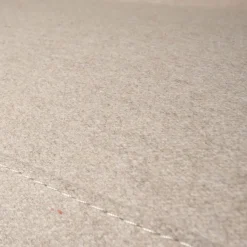 Sofa F51 2 Stoff Doma Beige Grau Gestell Nussbaum Massiv