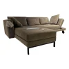 Sofa Four Two Stoff 2813 0021 Greige Grau Beige Metallkufen Und Rollen Schwarz
