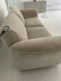 Sofa Grande Soffice Zweisitzer Stoff Tasty Soft T8575-21 Grau