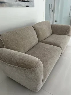 Sofa Grande Soffice Zweisitzer Stoff Tasty Soft T8575-21 Grau