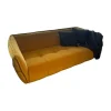 Sofa Hedda Stoff Velvet 16 Yellow Gelb Füße Kunststoff Schwarz