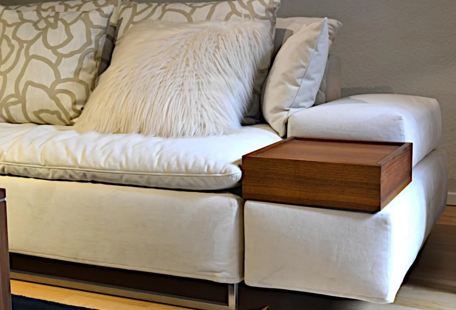 Sofa Isla Milan Stoff Hipo Natur Creme Schlaffunktion