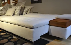 Sofa Isla Milan Stoff Hipo Natur Creme Schlaffunktion