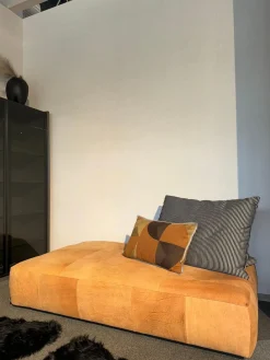 Sofa Iwan Leder Crazy Nubuk Tobacco 2510 26 Braun Füße Kunststoff Gleiter Inklusive Cushion Iwan Ohne Mehrfarbiges Kissen