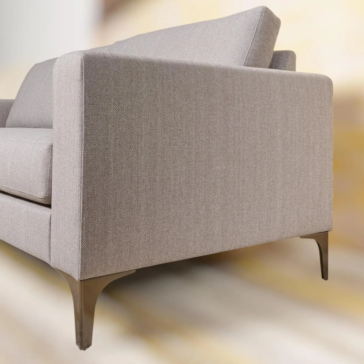 Sofa Jon Edwards 9.2 Bodenfrei Stoff Lago BW1747-181 Grau