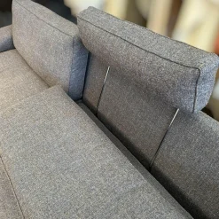 Sofa Jon Edwards Bodenfrei Bezug Stoff Spring Ip1764-454 Grau Füße Metall