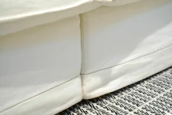 Sofa Kimono Large Stoff Air 11 Ecru Weiß Beige Cat. Lusso mit 10 Kissen