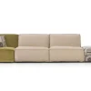 Sofa Lazy Bezug Stoff Mamaye 201 Beigegrau Meliert Inklusive Hocker