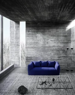 Sofa Le Bambole Granbambola Stoff Bouclè Sila Taubengrau Gestell Polyethylen Inklusive Rückenkissen