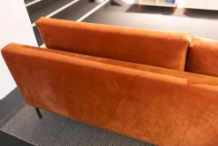 Sofa Liam 9LI204 Stoff Koala 129 C Orange Fuß B Lack Bronze 0PM18