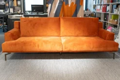 Sofa Liam 9LI204 Stoff Koala 129 C Orange Fuß B Lack Bronze 0PM18