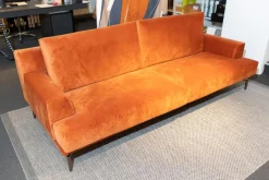 Sofa Liam 9LI204 Stoff Koala 129 C Orange Fuß B Lack Bronze 0PM18