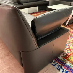 Sofa Linea Leder Lipano Black Schwarz