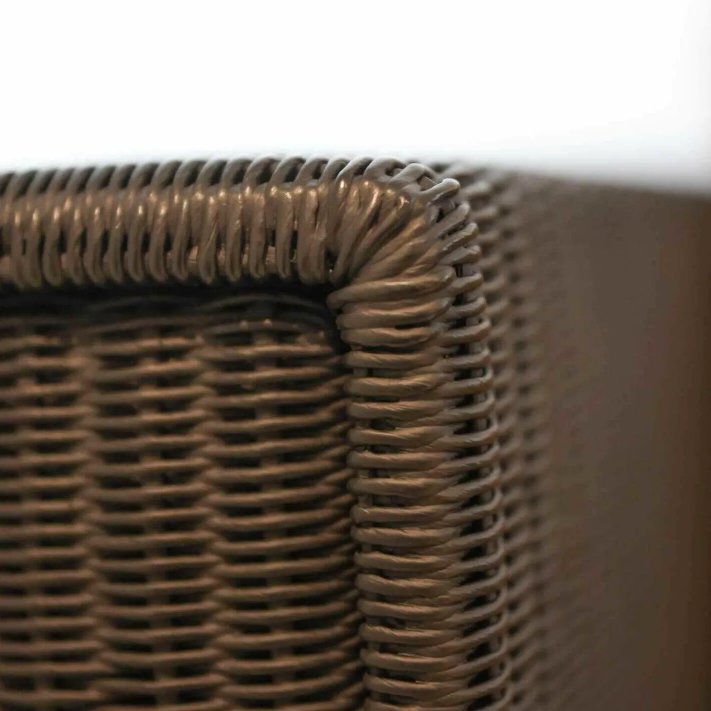 Sofa Loft Small 150 Stoff Holzrahmen Mit Geflecht Bezogen Braun Schwarz