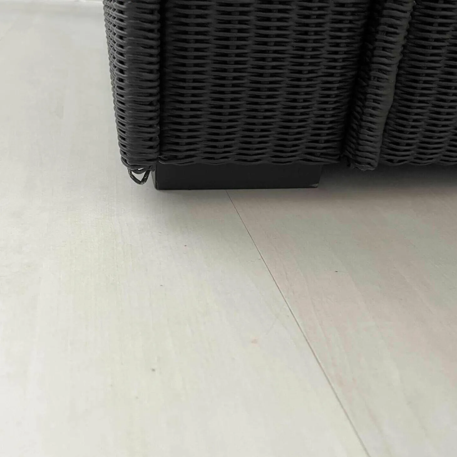 Sofa Loft Small 150 Stoff Holzrahmen Mit Geflecht Bezogen Braun Schwarz