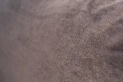 Sofa Long Island Bezug Stoff City Velvet Reloaded CA7832 095 Grau Metallfuß Schwarz Mit Rückenkissen