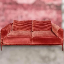 Sofa Loop 2/75 Stoff Glory IP1791-262 Rot Füße Rot