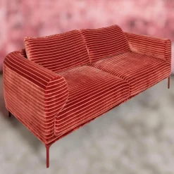 Sofa Loop 2/75 Stoff Glory IP1791-262 Rot Füße Rot