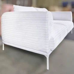 Sofa Loop 2/75 Stoff Glory IP1791-171 Weiß Gestell Weiß