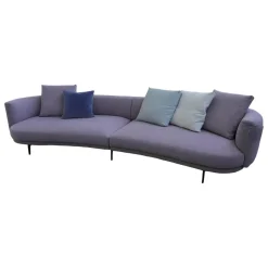 Sofa Maaru 850 Stoff Lino 7899 Magnolia Violett Metallgestell Matt Pulverbeschichtet Schwarz