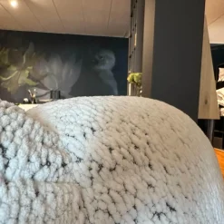 Sofa Magnolia Stoff 6450 49 Grau Metall Schwarz Pulverbeschichtet Inklusive Hockerbank