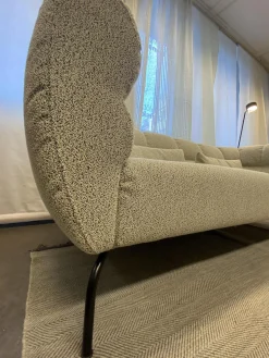 Sofa Magnolia Stoff 5275 0041 Grau Gestell Metall Schwarz Pulverbeschichtet