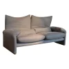 Sofa Maralunga Maxi 675 Y2 Nubukleder 13Z506 Moka Grau Braun Erdfarbend