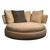 Sofa Maxalto Amoenus Stoft Stoff Lou Bastfarben 2613102 Beige Sockel Graphit mit Teppich
