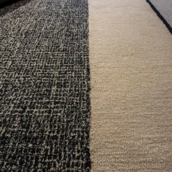 Sofa Maxalto Amoenus Stoft Stoff Lou Bastfarben 2613102 Beige Sockel Graphit mit Teppich