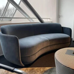 Sofa Miles Lounge Stoff Grau