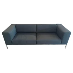 Sofa Moov Stoff Panama Grau Gestell Chrom Rückenteile Unabhängig Voneinander Klappbar