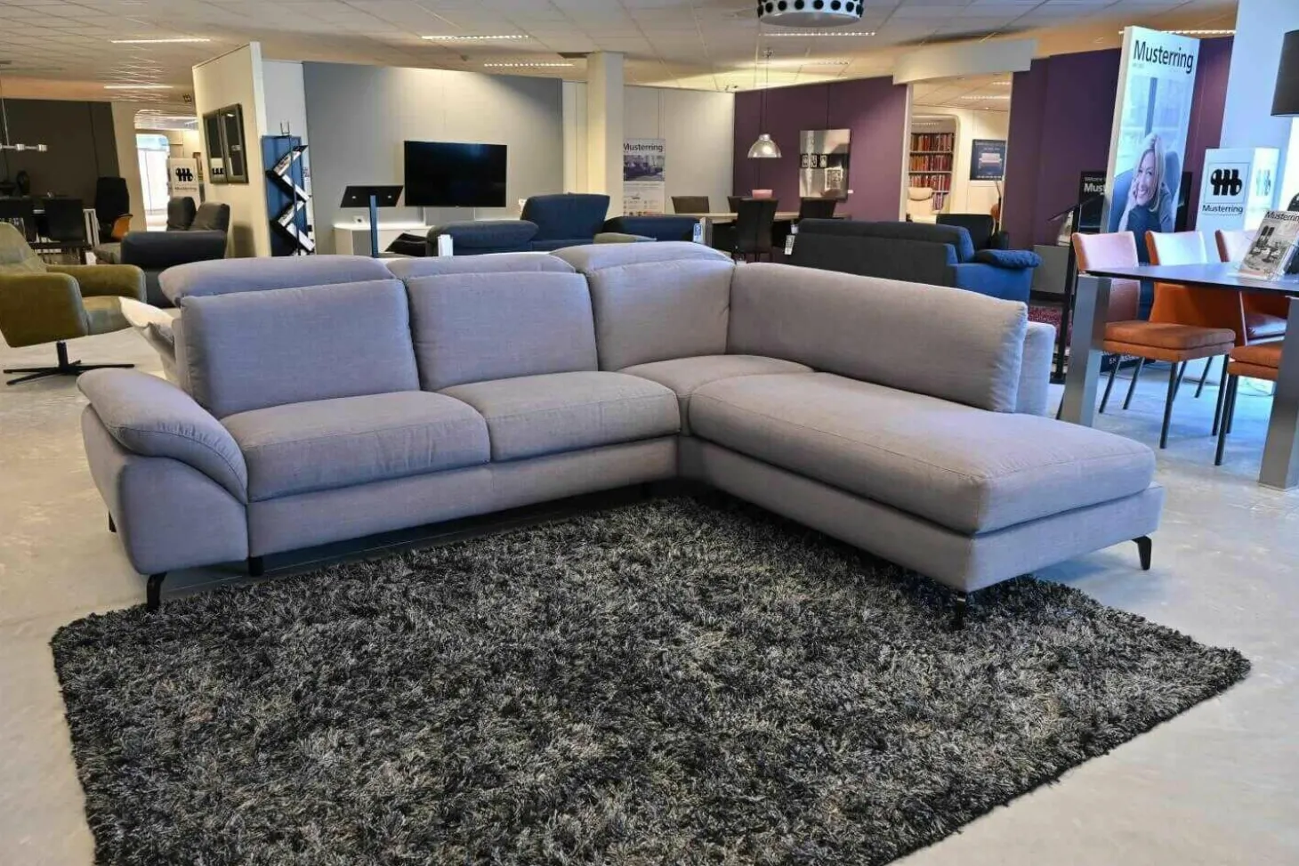 Sofa MR9200 Stoff Nevio Stone mit Funktionen