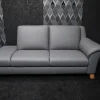 Sofa Orion Aurelia Leder Dolcia Steingrau