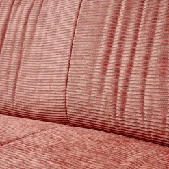 Sofa Polo Cocktail Stoff JAB Silas 1030 064 Rosa Gestell Esche Schwarz Gebeizt Mit Hocker