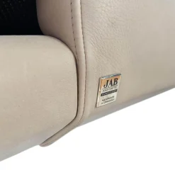 Sofa Polo Lounge Leder 2 Java Sand Füße Braun Gebeizt