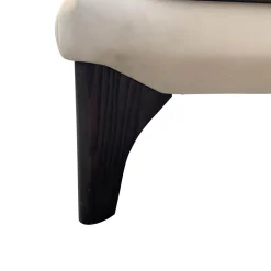 Sofa Polo Lounge Leder 2 Java Sand Füße Braun Gebeizt