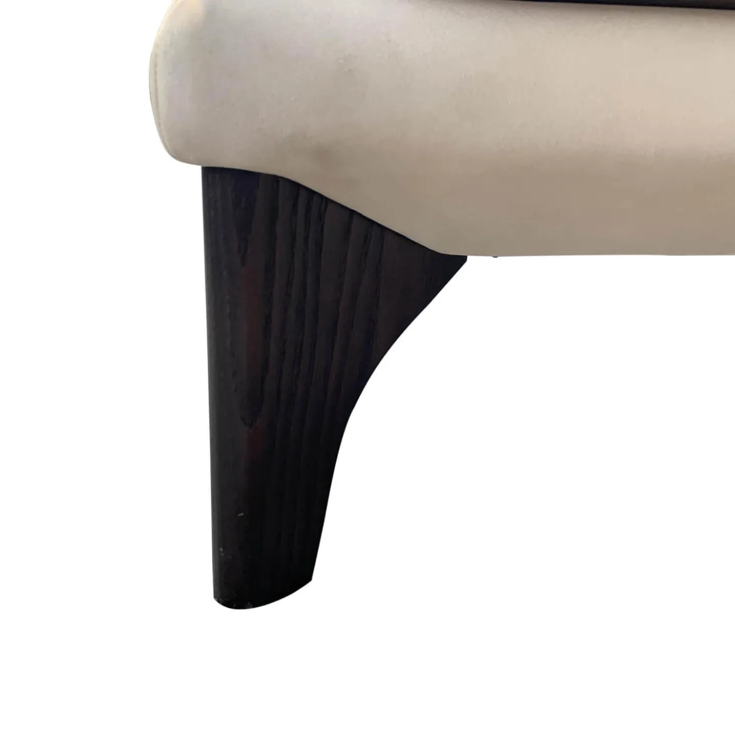 Sofa Polo Lounge Leder 2 Java Sand Füße Braun Gebeizt