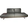 Sofa Ponte Leder Classic Pepper Anthrazit Gestell Metallkufen Schwarz Matt Inklusive Kissen