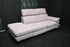 Sofa Prisma Stoff Ethan Clean Altrosa 1670 PG C mit Elektrischer Relaxfunktion und Schublade