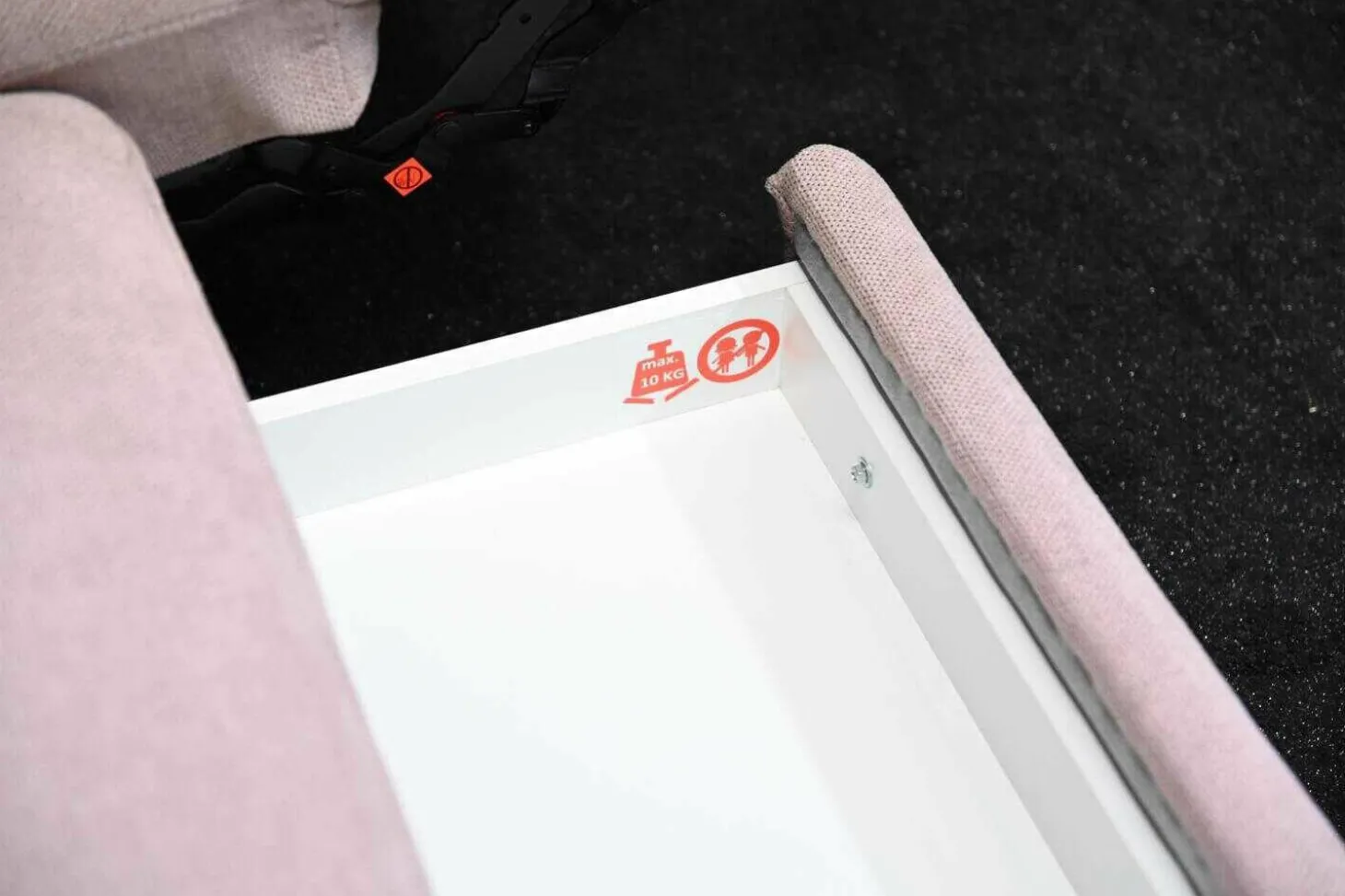 Sofa Prisma Stoff Ethan Clean Altrosa 1670 PG C mit Elektrischer Relaxfunktion und Schublade